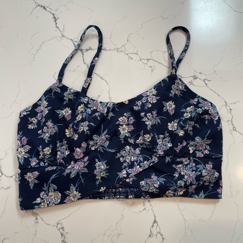 BOG Collective floral cropped tank